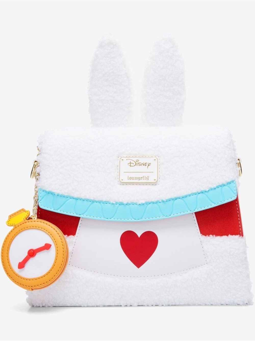 Loungefly White Rabbit Alice in Wonderland Crossbody Bag